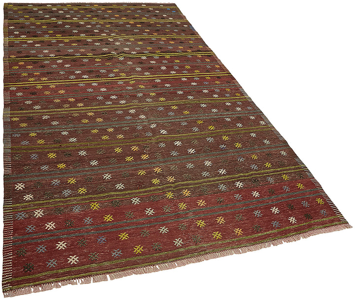 6x10 Multicolor Oriental Kilim Rug - 46010