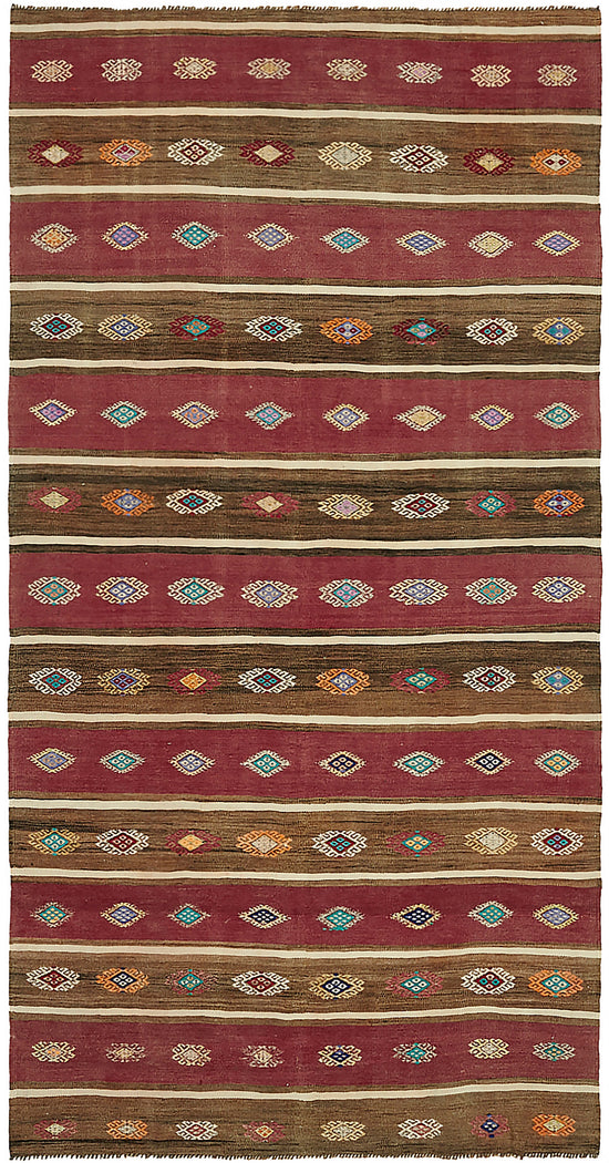 5x10 Multicolor Oriental Kilim Rug - 46014