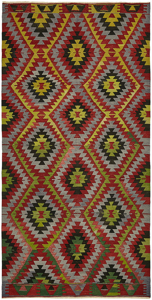 6x11 Multicolor Oriental Kilim Rug - 46015
