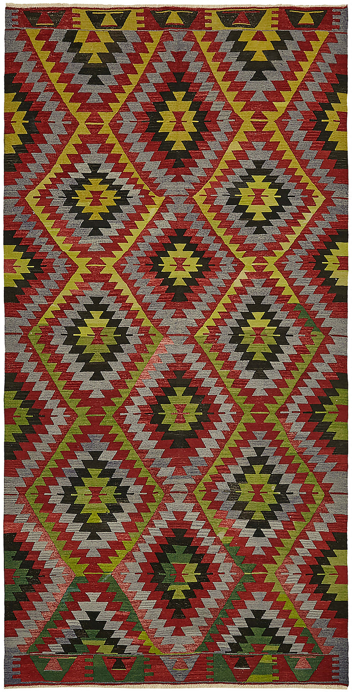 6x11 Multicolor Oriental Kilim Rug - 46015