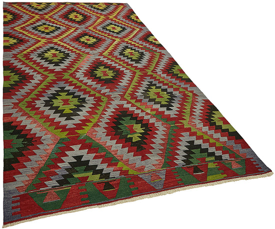 6x11 Multicolor Oriental Kilim Rug - 46015