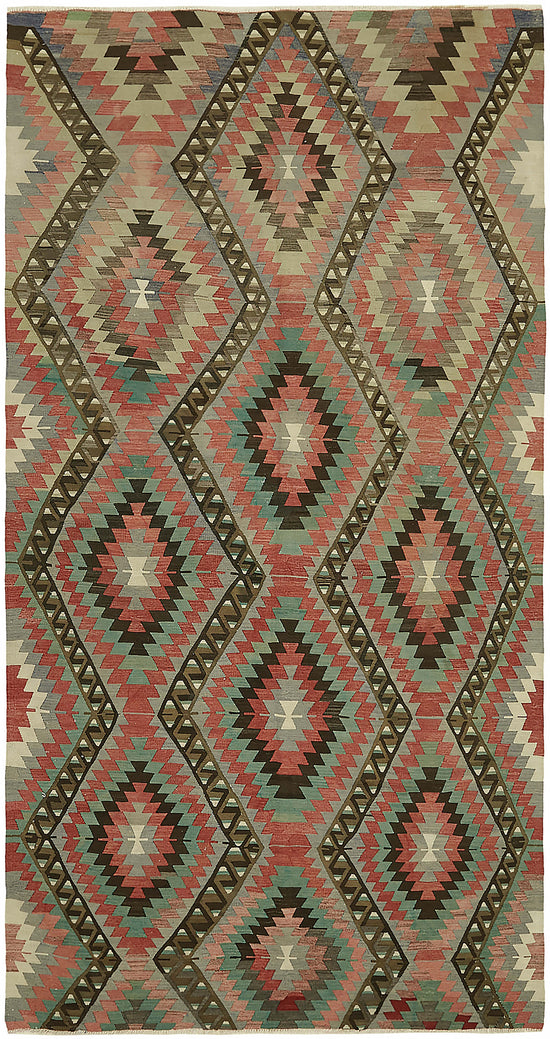 6x12 Multicolor Oriental Kilim Rug - 46016