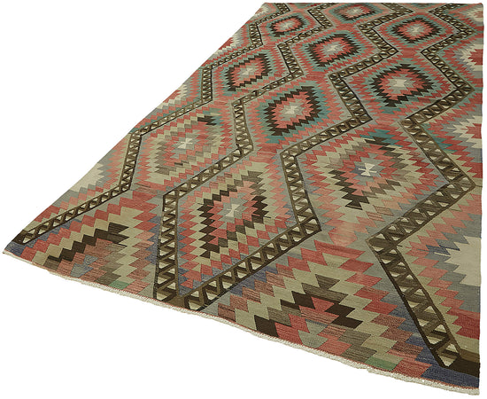 6x12 Multicolor Oriental Kilim Rug - 46016