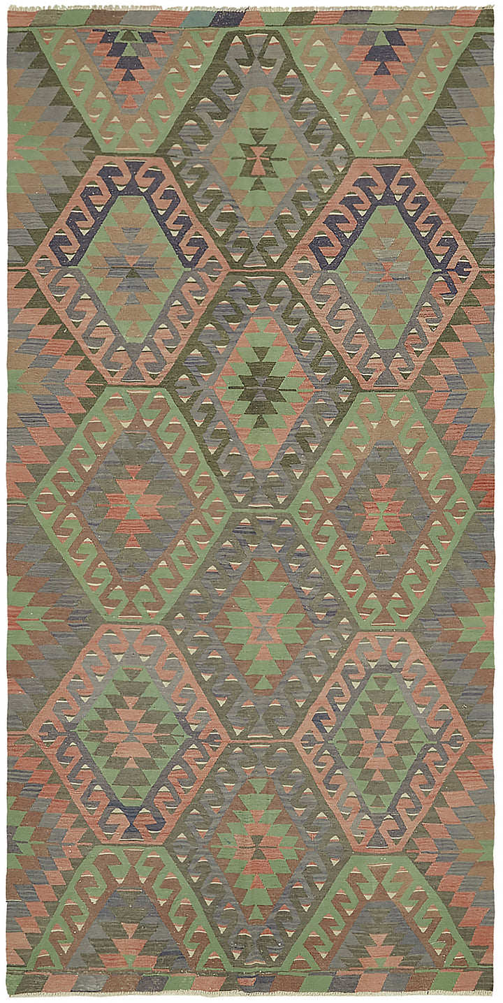 5x11 Multicolor Oriental Kilim Rug - 46017