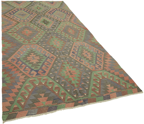 5x11 Multicolor Oriental Kilim Rug - 46017