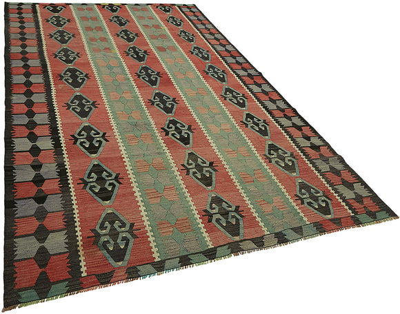 6x10 Multicolor Oriental Kilim Rug - 46025