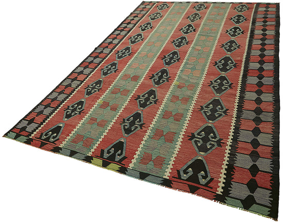 6x10 Multicolor Oriental Kilim Rug - 46025