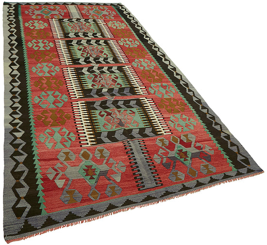 6x12 Multicolor Oriental Kilim Rug - 46030