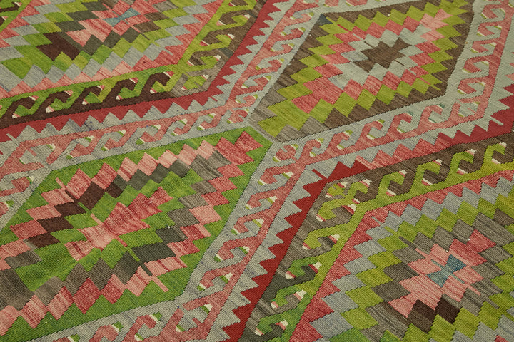 7x9 Multicolor Oriental Kilim Rug - 46032