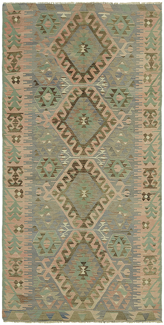 5x10 Multicolor Oriental Kilim Rug - 46034