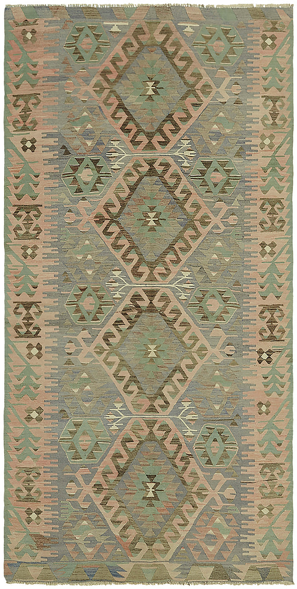 5x10 Multicolor Oriental Kilim Rug - 46034