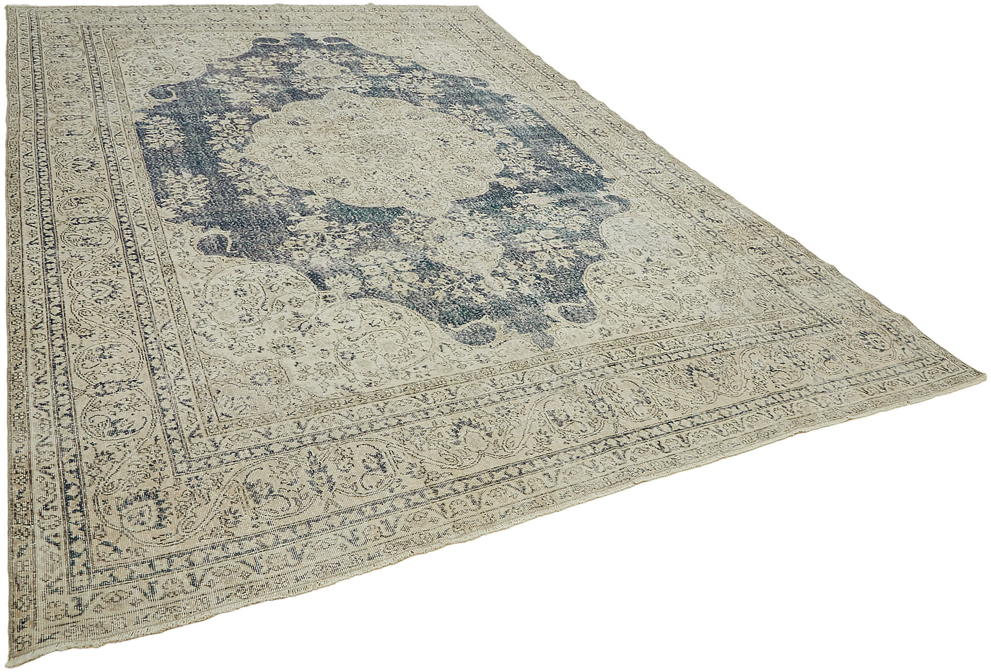 10x14 Beige Vintage Large Area Rug - 46041