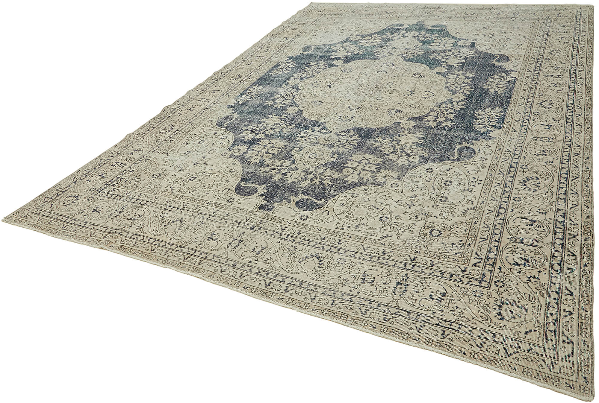 10x14 Beige Vintage Large Area Rug - 46041