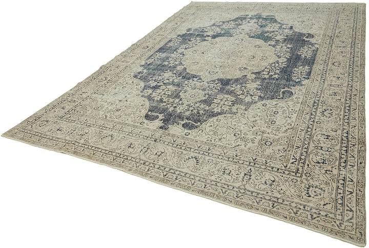 10x14 Beige Vintage Large Area Rug - 46041