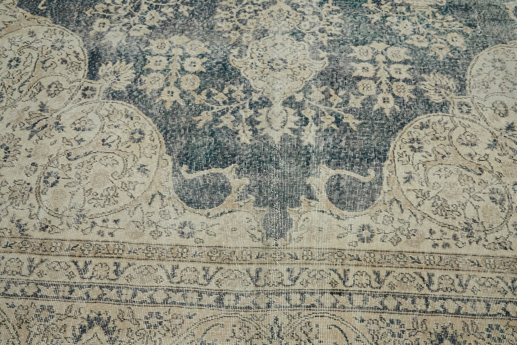 10x14 Beige Vintage Large Area Rug - 46041