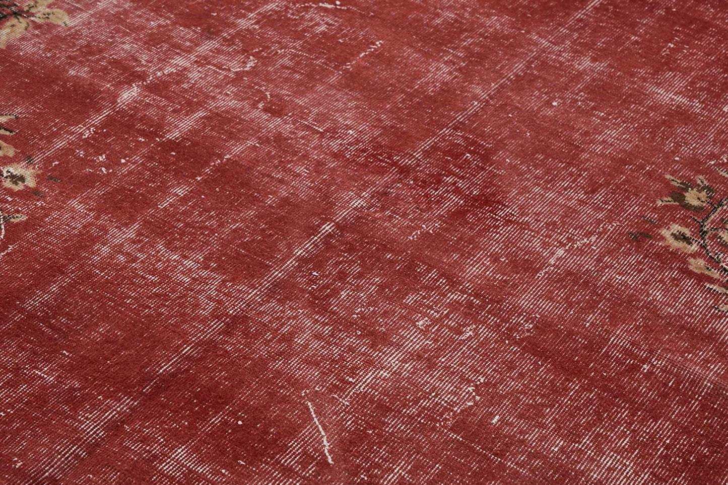 7x10 Red Turkish Vintage Area Rug - 46053