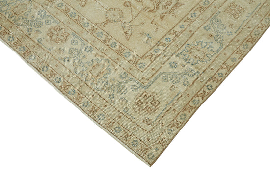 6x10 Beige Turkish Vintage Area Rug - 46062