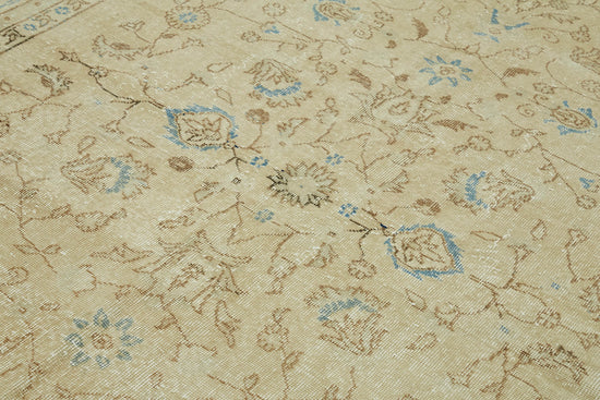6x10 Beige Turkish Vintage Area Rug - 46062