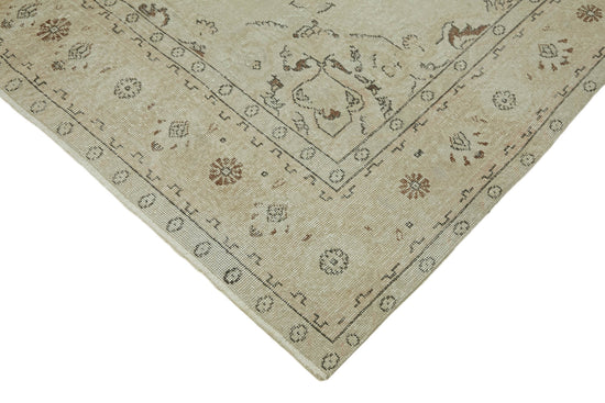 6x10 Beige Turkish Vintage Area Rug - 46064