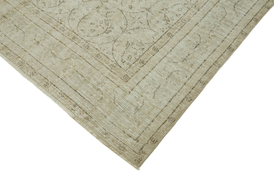 7x10 Beige Turkish Vintage Area Rug - 46065