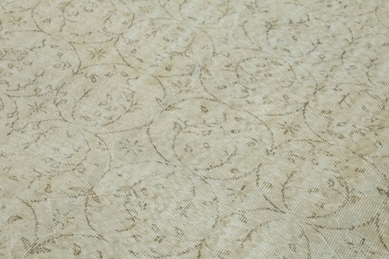 7x10 Beige Turkish Vintage Area Rug - 46065