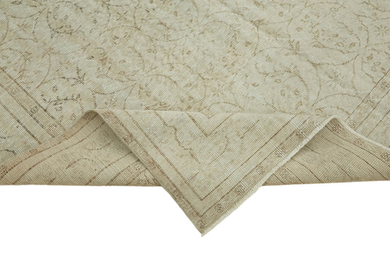 7x10 Beige Turkish Vintage Area Rug - 46065