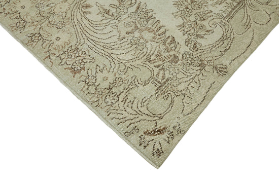 6x10 Beige Turkish Vintage Area Rug - 46067