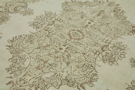 6x10 Beige Turkish Vintage Area Rug - 46067