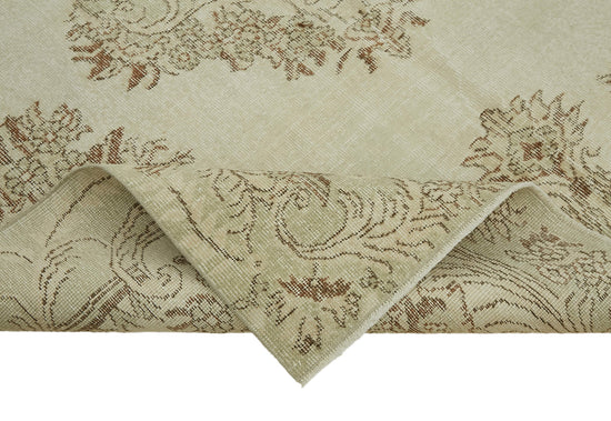 6x10 Beige Turkish Vintage Area Rug - 46067