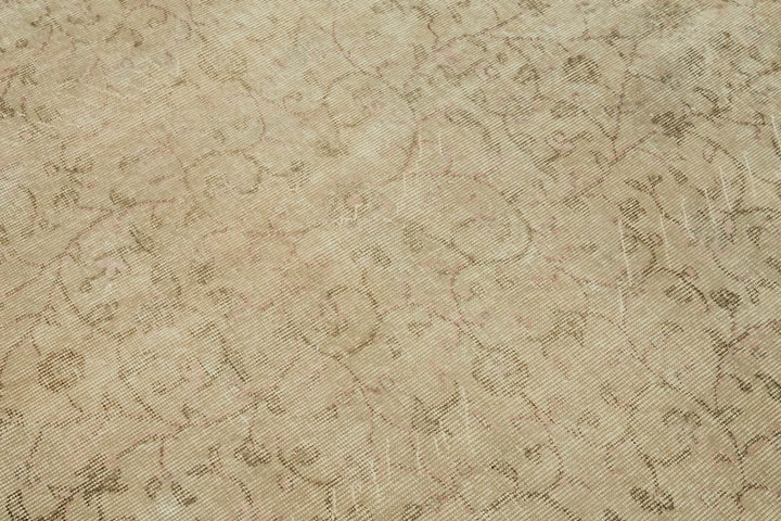 6x10 Beige Turkish Vintage Area Rug - 46070