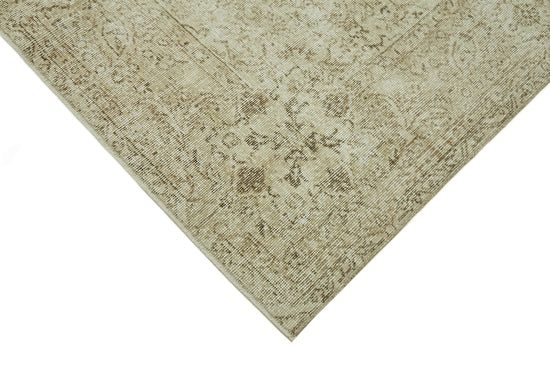 7x10 Beige Turkish Vintage Area Rug - 46072