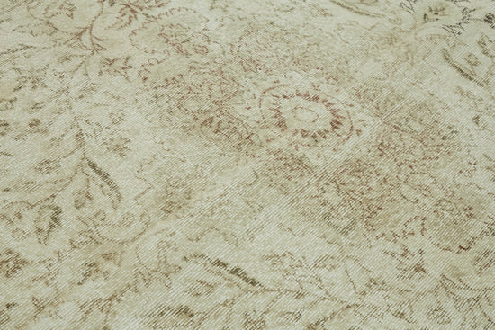 7x10 Beige Turkish Vintage Area Rug - 46072