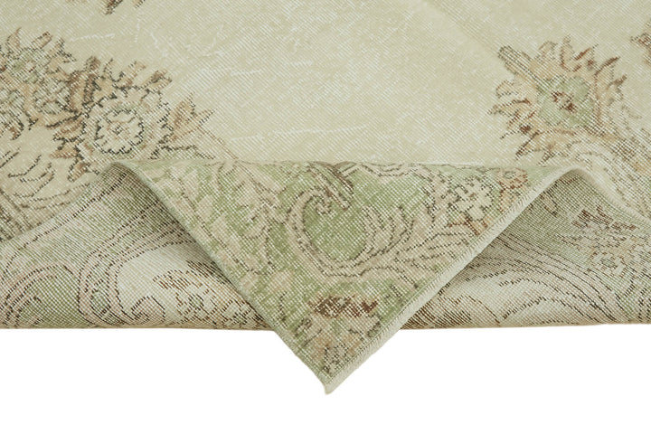 6x10 Beige Turkish Vintage Area Rug - 46073