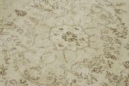 6x10 Beige Turkish Vintage Area Rug - 46077