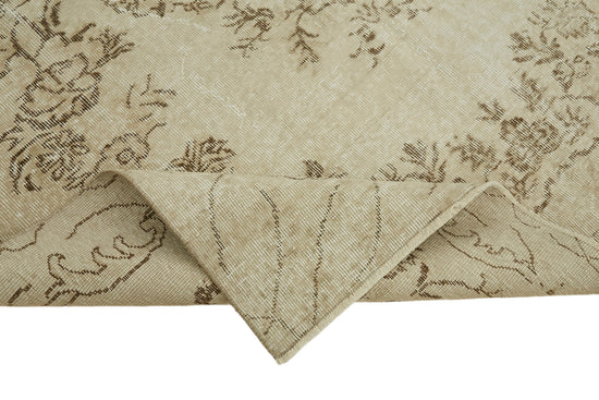 6x10 Beige Turkish Vintage Area Rug - 46077