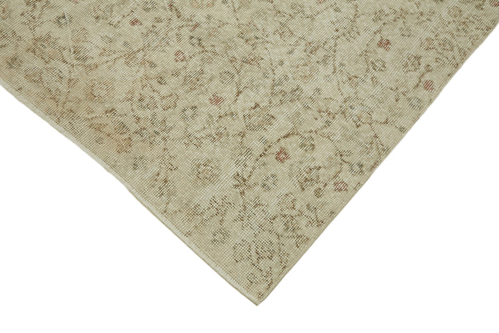 6x10 Beige Turkish Vintage Area Rug - 46078