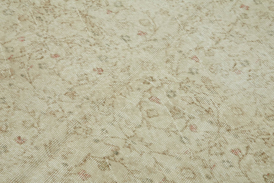 6x10 Beige Turkish Vintage Area Rug - 46078