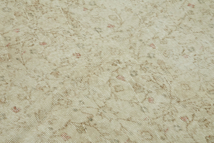 6x10 Beige Turkish Vintage Area Rug - 46078