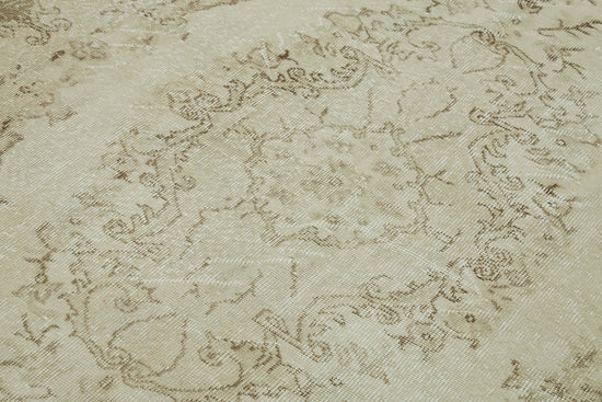 6x10 Beige Turkish Vintage Area Rug - 46079