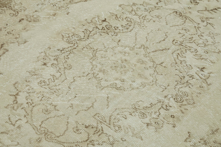 6x10 Beige Turkish Vintage Area Rug - 46079