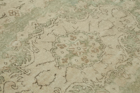 6x10 Beige Turkish Vintage Area Rug - 46080