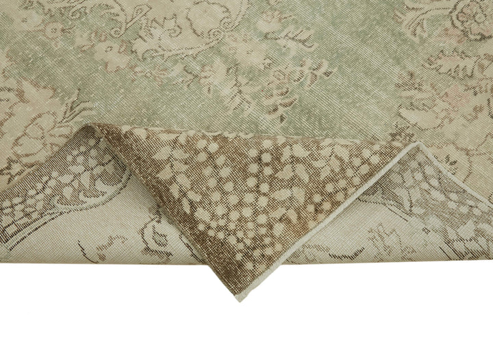 6x10 Beige Turkish Vintage Area Rug - 46080