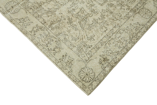 6x10 Beige Turkish Vintage Area Rug - 46082