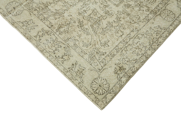 6x10 Beige Turkish Vintage Area Rug - 46082
