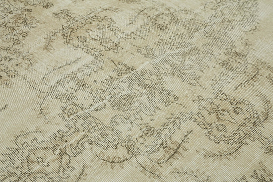 6x10 Beige Turkish Vintage Area Rug - 46082