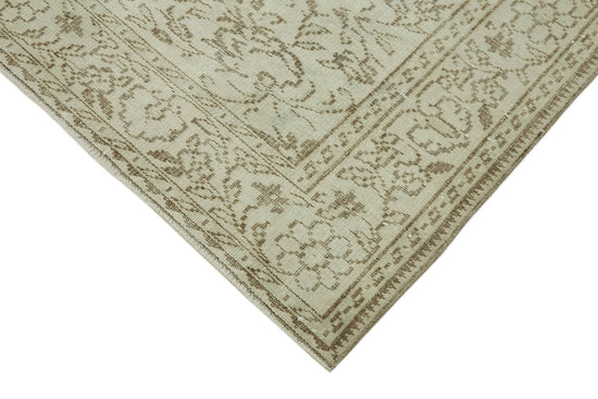 6x9 Beige Turkish Vintage Area Rug - 46083