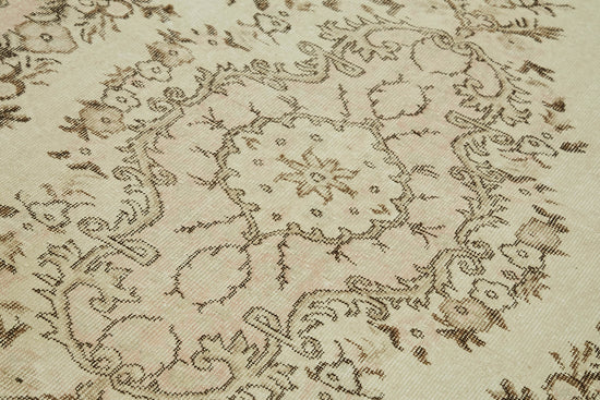 6x10 Beige Turkish Vintage Area Rug - 46085