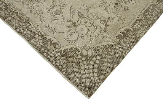 6x10 Beige Turkish Vintage Area Rug - 46086