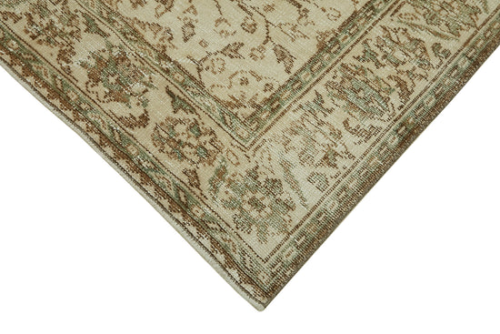 6x10 Beige Turkish Vintage Area Rug - 46087