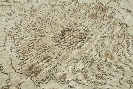 6x10 Beige Turkish Vintage Area Rug - 46088